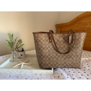 Coach Reversible Signature Tote